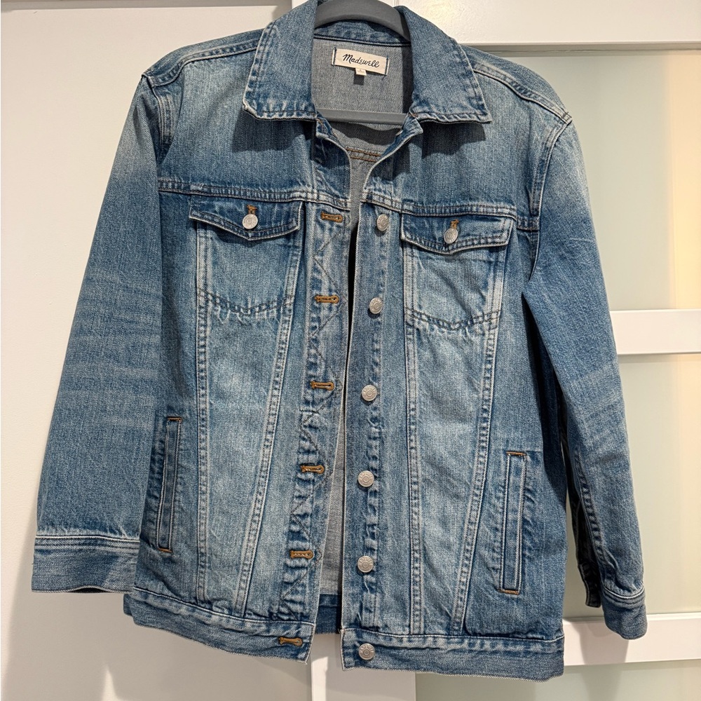 Madewell Light Blue Denim Jacket-oversized
